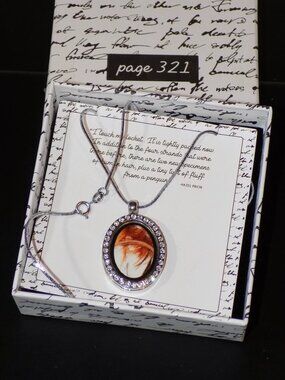 New Page 321 Crystal Studded Locket Pendant on Sterling Silver Chain Necklace